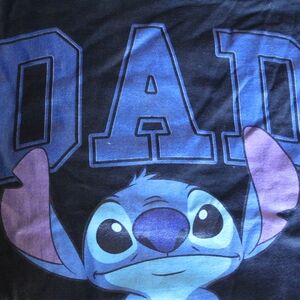 Stitch Graphic Tee - Blue and Black Men's Large